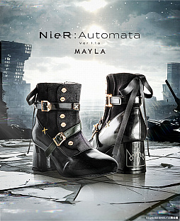 画像ギャラリー No.001のサムネイル画像 / アニメ「NieR:Automata Ver1.1a」より，9Sをモチーフにしたショートブーツが登場。衣装やチョーカー，ゴーグルなどを再現