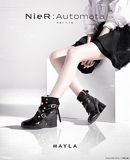 画像ギャラリー No.002のサムネイル画像 / アニメ「NieR:Automata Ver1.1a」より，9Sをモチーフにしたショートブーツが登場。衣装やチョーカー，ゴーグルなどを再現