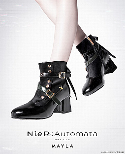 画像ギャラリー No.003のサムネイル画像 / アニメ「NieR:Automata Ver1.1a」より，9Sをモチーフにしたショートブーツが登場。衣装やチョーカー，ゴーグルなどを再現
