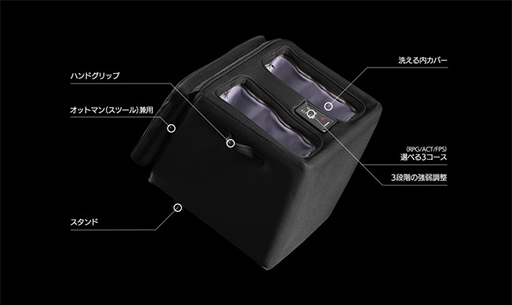 画像ギャラリー No.009のサムネイル画像 / 着用したままゲームをプレイできるゲーマー向けフットマッサージャーが登場。未使用時は足置きにもなる