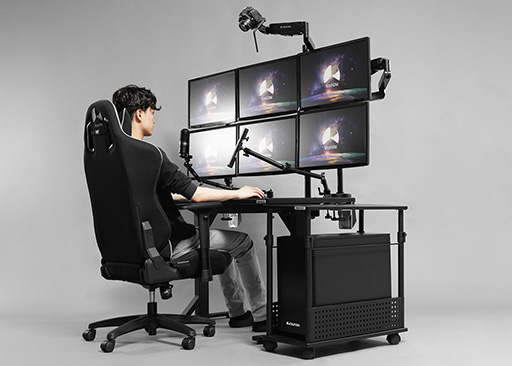 画像ギャラリー No.001のサムネイル画像 / 耐荷重200kgでぐらつきにくいタフなゲーマー向けデスクがBauhutteから