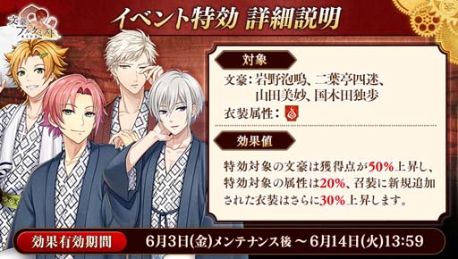 画像ギャラリー No.002のサムネイル画像 / 「文豪とアルケミスト」，調査任務“旅先ゆけむり夜会”開催中。限定召装も登場