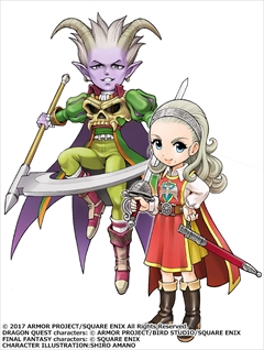 画像ギャラリー No.002のサムネイル画像 / 「いたストDQ＆FF 30th」に「ドラゴンクエストX オンライン」の勇者姫アンルシア， 冥王ネルゲルが参戦決定。早期購入特典の情報も公開