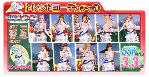 画像ギャラリー No.006のサムネイル画像 / 「DOA XVV」，SSR出現確率が3倍のトレンドコーデガチャが開催。新作SSR水着が登場