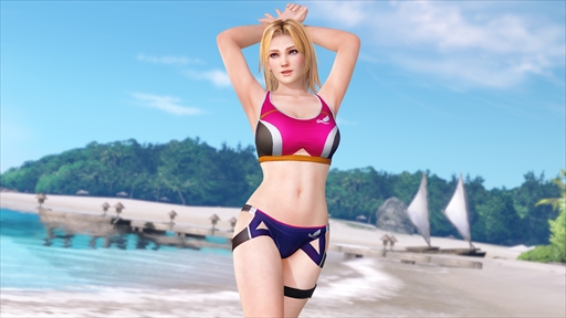 画像ギャラリー No.011のサムネイル画像 / 「DOAXVV」，れいかの新SSR水着「カット・ザ・ウインド」が登場。最大60連の無料ガチャが回せる「女神の筋トレキャンペーン」も