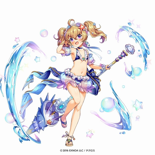 画像ギャラリー No.006のサムネイル画像 / 「神姫PROJECT A」，期間限定でサタンとニケが水着姿で登場。イベント限定水着神姫が手に入るレイドイベントも開催中