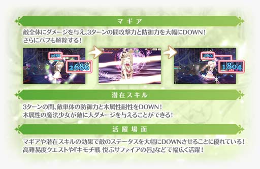 画像ギャラリー No.007のサムネイル画像 / 「マギアレコード 」，“木属性魔法少女 ピックアップガチャ”＆“キモチ戦 悦ぶサファイアの唇”開催中