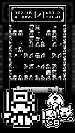 画像ギャラリー No.002のサムネイル画像 / ドット絵のシンプルなローグライクゲーム「1ビットローグ」が配信スタート