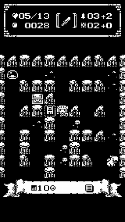 画像ギャラリー No.014のサムネイル画像 / 地下50階からなるダンジョンを攻略せよ。スマホ向けローグライク風ゲーム「1ビットローグ」を紹介する「（ほぼ）日刊スマホゲーム通信」第1279回