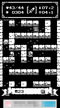画像ギャラリー No.015のサムネイル画像 / 地下50階からなるダンジョンを攻略せよ。スマホ向けローグライク風ゲーム「1ビットローグ」を紹介する「（ほぼ）日刊スマホゲーム通信」第1279回