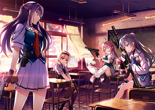 画像ギャラリー No.003のサムネイル画像 / フロントウイングがPC用ADV「グリザイア ファントムトリガー」を発表。第1巻と第2巻は2017年春発売，その後も順次続巻を展開へ