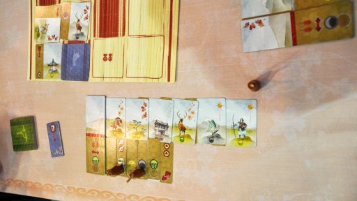 画像ギャラリー No.004のサムネイル画像 / 和風のビジュアルが目を惹く「KANAGAWA」プレイレポート。浮世絵師（見習い）となり，大作の完成を目指すフランス産ボードゲーム
