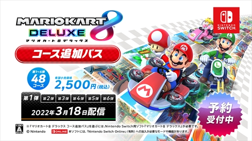 画像ギャラリー No.002のサムネイル画像 / 「マリオカート8 デラックス」の有料コース追加パスが発表。計48コースが順次配信予定で，第1弾の8コースは3月18日に配信