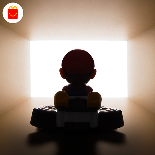 画像ギャラリー No.001のサムネイル画像 / 「マリオカート」がハッピーセットに登場か。マクドナルド，公式Xで予告画像を公開