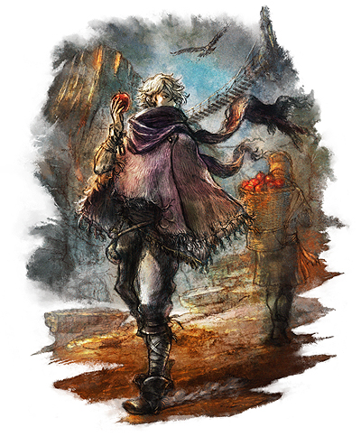 画像ギャラリー No.012のサムネイル画像 / 「OCTOPATH TRAVELER」，紹介映像4月編を補完する，ハンイットとテリオンの詳細や，フィールドコマンド「正道」「邪道」などの情報が公開に