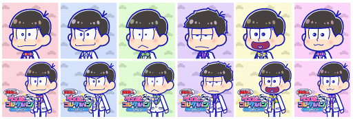 画像ギャラリー No.002のサムネイル画像 / 「おそ松さん ダメ松．コレクション」，タキシード姿の6つ子アイコンが配布