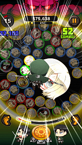 画像ギャラリー No.007のサムネイル画像 / 「進撃の巨人 チェインパズルフィーバー」，Android版が本日先行配信。リリース記念キャンペーンも