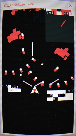画像ギャラリー No.003のサムネイル画像 / まるでブラウン管。スマホ向けSTG「Glitchskier」を紹介する「（ほぼ）日刊スマホゲーム通信」第1355回
