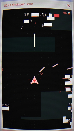 画像ギャラリー No.006のサムネイル画像 / まるでブラウン管。スマホ向けSTG「Glitchskier」を紹介する「（ほぼ）日刊スマホゲーム通信」第1355回