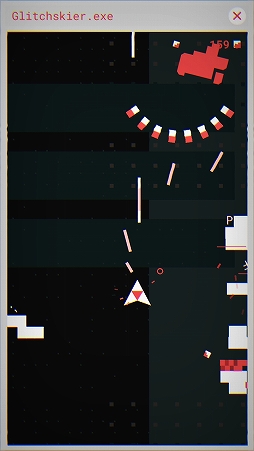 画像ギャラリー No.008のサムネイル画像 / まるでブラウン管。スマホ向けSTG「Glitchskier」を紹介する「（ほぼ）日刊スマホゲーム通信」第1355回