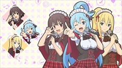 画像ギャラリー No.005のサムネイル画像 / 「この素晴らしい世界に祝福を！ -この欲深いゲームに審判を！-」のOPムービーが公開。Machicoさんが歌う主題歌「Million Smile」が聴ける