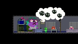 画像ギャラリー No.002のサムネイル画像 / 横スクロールACT「ケロブラスター」，PS4向けに配信がスタート