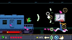画像ギャラリー No.003のサムネイル画像 / 横スクロールACT「ケロブラスター」，PS4向けに配信がスタート