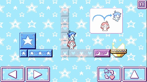 画像ギャラリー No.004のサムネイル画像 / キャラを切り替えながらゴールを目指すアクションパズルゲーム。「Heart Star」を紹介する「（ほぼ）日刊スマホゲーム通信」第1400回