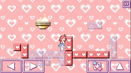 画像ギャラリー No.006のサムネイル画像 / キャラを切り替えながらゴールを目指すアクションパズルゲーム。「Heart Star」を紹介する「（ほぼ）日刊スマホゲーム通信」第1400回