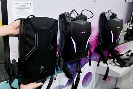 画像ギャラリー No.004のサムネイル画像 / これが最後のバックパック型PCになるか？ ZOTACの新製品「VR GO 2.0」をCOMPUTEXで体験してみた
