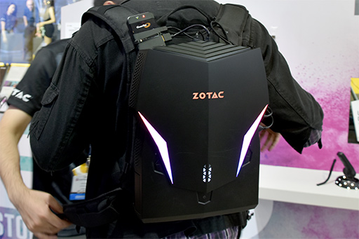 画像ギャラリー No.007のサムネイル画像 / これが最後のバックパック型PCになるか？ ZOTACの新製品「VR GO 2.0」をCOMPUTEXで体験してみた