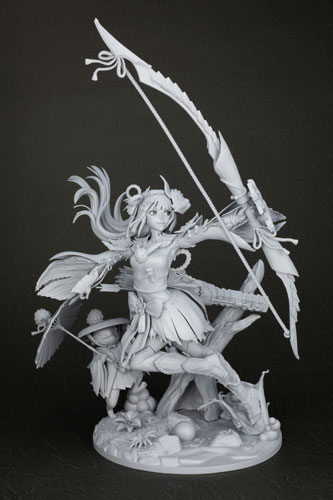 画像ギャラリー No.001のサムネイル画像 / 「MHXX」から，ミツネシリーズ 女性ガンナーのフィギュアが登場