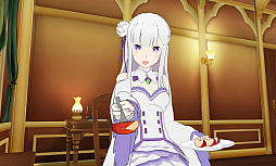 画像ギャラリー No.002のサムネイル画像 / エミリアに甘えてみる？　スマホ向けVRアプリ「VRでエミリアと異世界生活-膝枕編」と「添寝編」が配信開始