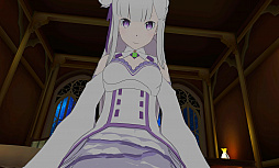 画像ギャラリー No.006のサムネイル画像 / エミリアに甘えてみる？　スマホ向けVRアプリ「VRでエミリアと異世界生活-膝枕編」と「添寝編」が配信開始