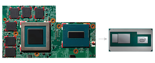 画像ギャラリー No.004のサムネイル画像 / Intel，Radeon搭載の第8世代Coreプロセッサを開発中と発表。2018年第1四半期に市場投入