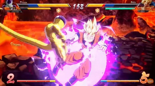 画像ギャラリー No.004のサムネイル画像 / 「DRAGON BALL FighterZ」のプレイ動画が初公開。孫悟空＆ベジータ＆孫悟飯とセル＆魔人ブウ＆フリーザでの3on3を収録