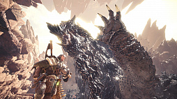 画像ギャラリー No.002のサムネイル画像 / 「MONSTER HUNTER: WORLD」，新モンスター4頭の生態とは……。狩りの様子を収めた先行プレイ動画を紹介。“飛雷竜 トビカガチ”などに操虫棍で挑む
