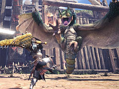 「MONSTER HUNTER: WORLD」，新モンスター4頭の生態とは……。狩りの様子を収めた先行プレイ動画を紹介。“飛雷竜 トビカガチ”などに操虫棍で挑む