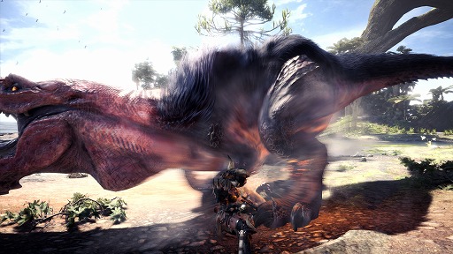 画像ギャラリー No.003のサムネイル画像 / 「MONSTER HUNTER WORLD: ICEBORNE」，新アクションの紹介動画が公開。今回はスラッシュアックスや弓など6つの武器種を一挙に