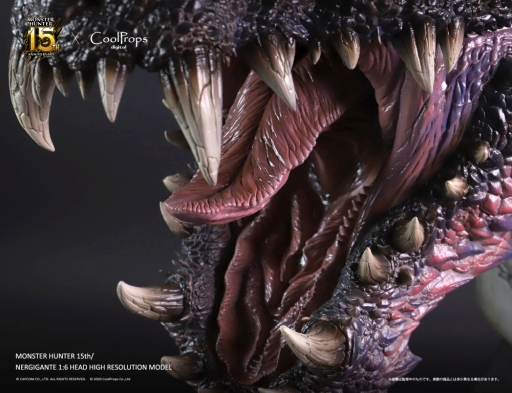 画像ギャラリー No.005のサムネイル画像 / 「MONSTER HUNTER: WORLD」，メインモンスター「滅尽龍 ネルギガンテ」の1/6スケール超大型ヘッドモデルが登場。予約受付中