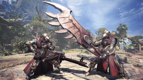 画像ギャラリー No.003のサムネイル画像 / PC版「MONSTER HUNTER WORLD」，防具「防衛隊α」シリーズ＆全14種の「防衛隊派生」武器が実装に。カムバックキャンペーンもスタート