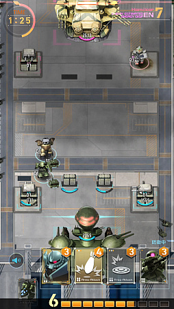 画像ギャラリー No.007のサムネイル画像 / 「機動戦士ガンダム 即応戦線」プレイレポート。一年戦争にスポットを当てた，手のひらで繰り広げられるリアルタイム戦略バトルを紹介