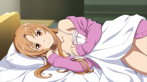 画像ギャラリー No.010のサムネイル画像 / 「ソードアート・オンライン　フェイタル・バレット」の“添い寝”イベントシーンが公開。GGO衣装の「エギル」「クライン」「プレミア」も紹介