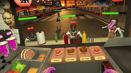 画像ギャラリー No.006のサムネイル画像 / VRゲーム初心者にもオススメ！　PS VR版「Dead Hungry」でお腹を空かせたゾンビにうまいハンバーガーを食わせよう