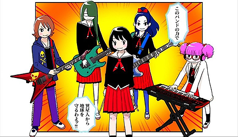 画像ギャラリー No.005のサムネイル画像 / Switch用リズムゲーム「がるメタる！」の「にゃんごすたー」タイアップ動画が公開。第1弾ではにゃんごすたーのドラムテクが炸裂