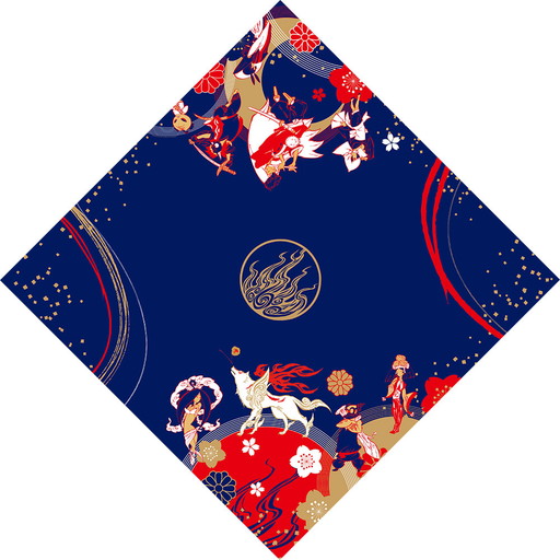 画像ギャラリー No.001のサムネイル画像 / 「大神 絶景版」，「幸つつみ」の風呂敷デザインと「花あそび」の花札デザインが公開