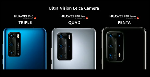 画像ギャラリー No.002のサムネイル画像 / Huawei，カメラを強化したハイエンドスマホ「P40」シリーズを発表。最上位の「P40 Pro＋」は5眼式カメラを搭載する