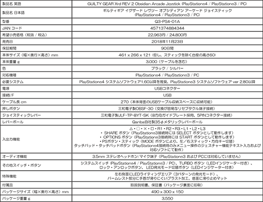 画像ギャラリー No.008のサムネイル画像 / Qanba，PCとPS4，PS3対応アケコン「Obsidian」の「GUILTY GEAR Xrd REV 2」コラボモデルを11月23日に国内発売