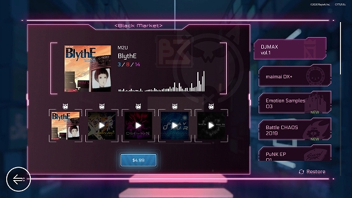 画像ギャラリー No.002のサムネイル画像 / 「Cytus II」，アップデートVer.3.2が本日実装。「DJMAX」とのコラボ楽曲パック「DJMAX vol.1」などが追加