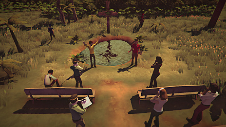 画像ギャラリー No.006のサムネイル画像 / PS4/Switch用ソフト「The Church in the Darkness」が本日配信。カルト集団へ単身潜入するステルスアクションゲーム